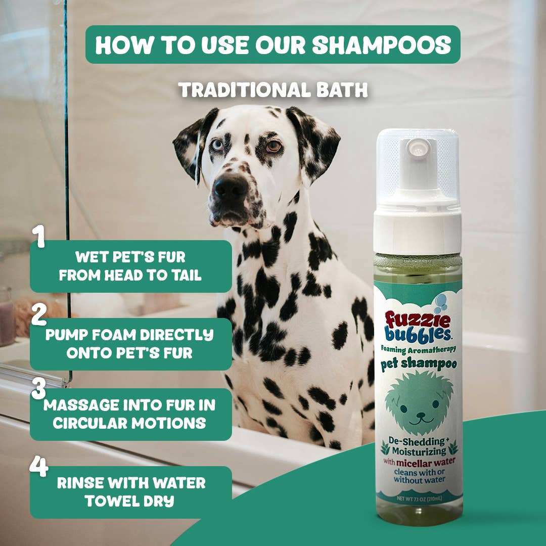 Jojo Modern Pets - Wholesale Pet Shampoo - Dog - DeShedding + Moisturizing Foaming Aromatherapy Pet Shampoo2
