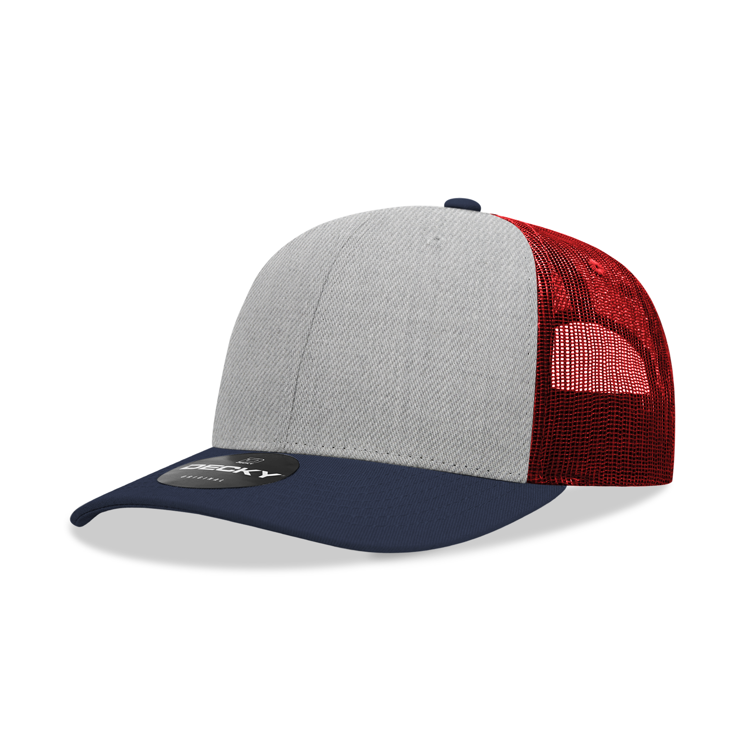 The Park Wholesale - Vente Casquette de camionneur – unisexe - Casquette Trucker classique Decky 6021, 6 panneaux, style mid pro65