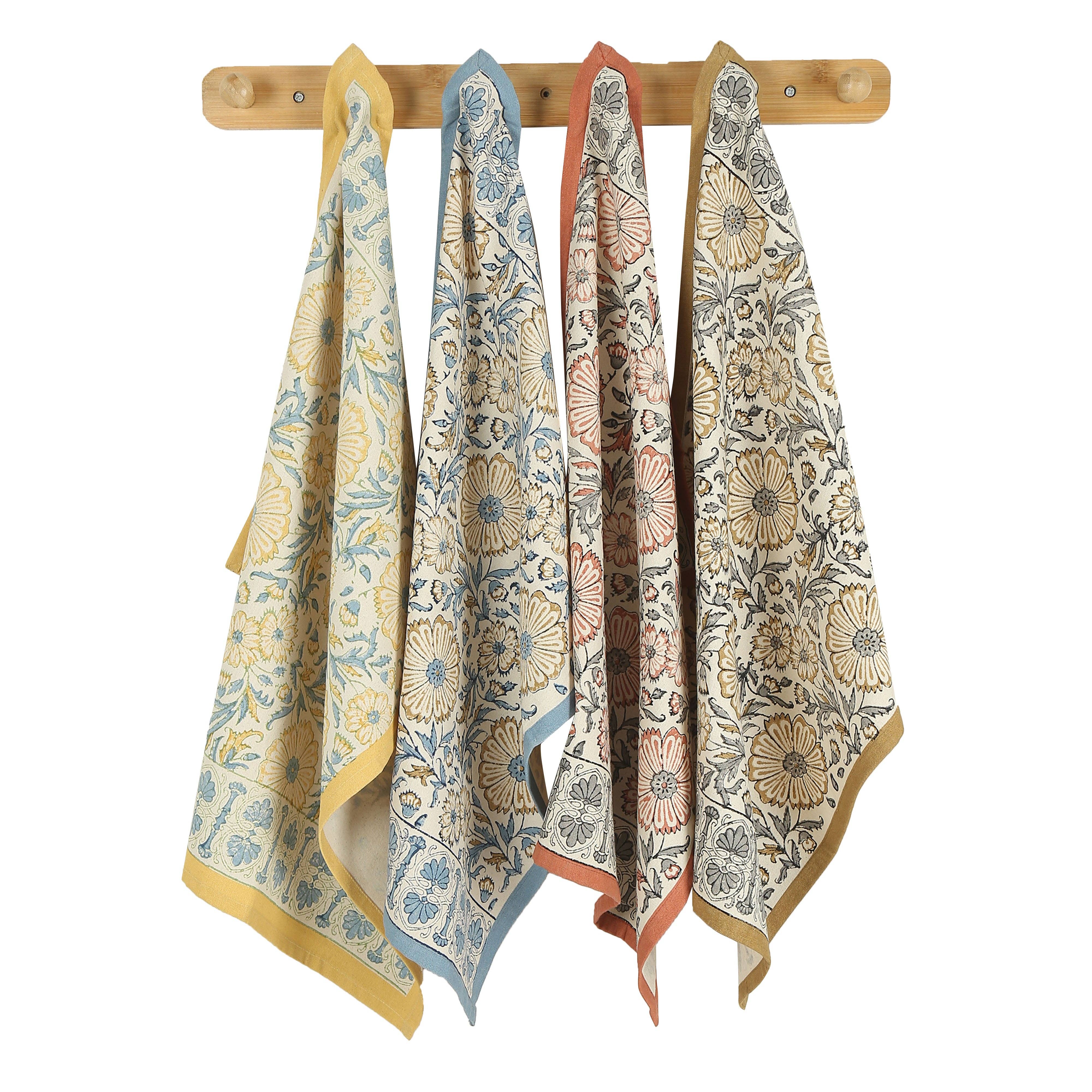 Sustainable Threads – Engroshandel Viskestykke – Bomuldsviskestykke | Håndbloktrykt | BLOOM RIVER3