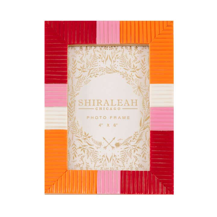 CORNICE PER FOTO A COLORI BLOCCATI VIVA 4" X 6", ROSSA per la vendita all'ingrosso da parte di Shiraleah