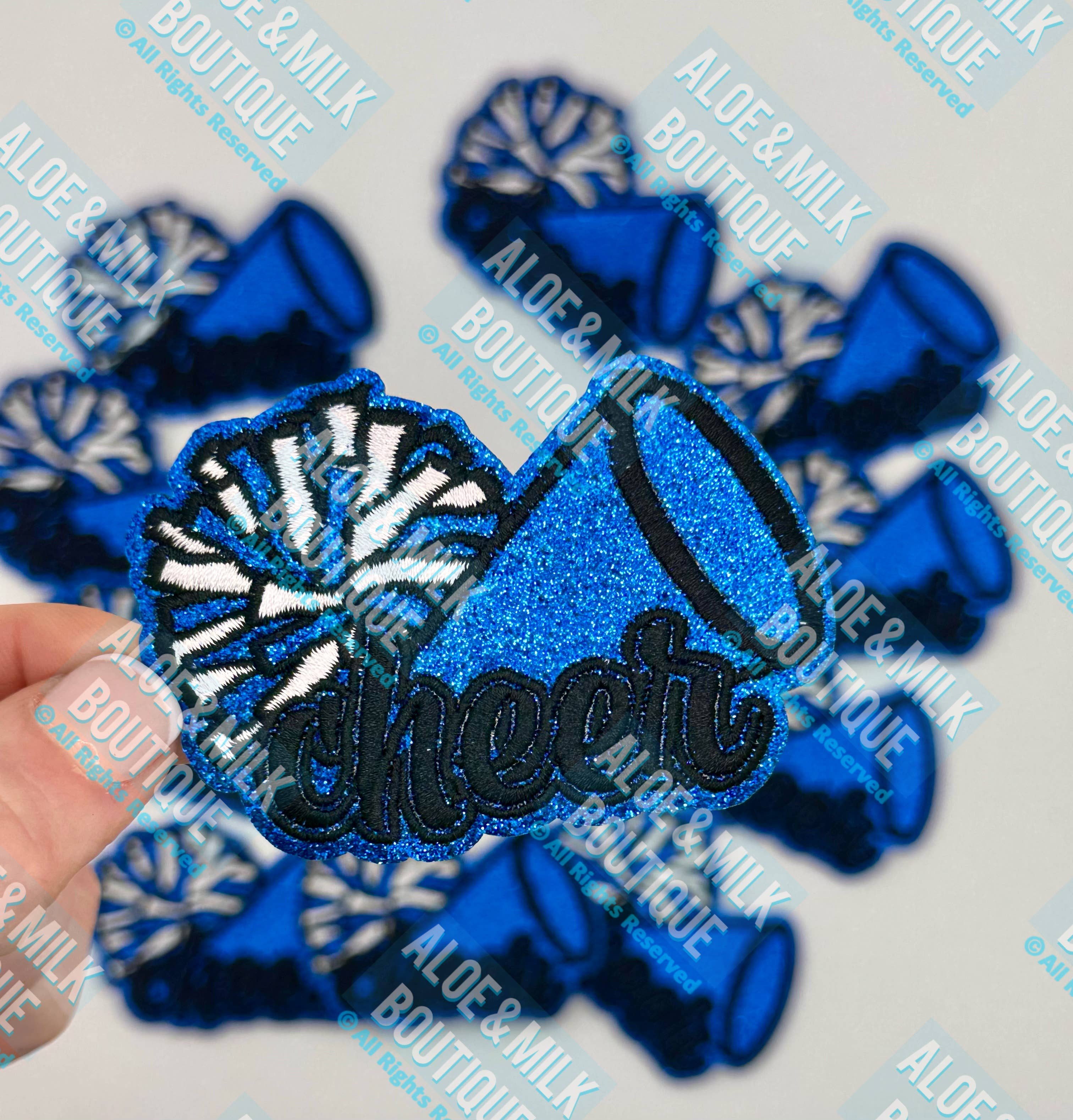 Aloe and Milk Boutique - Wholesale Patch - Cheer glitter patch, cheer game day patch, cheer competition4