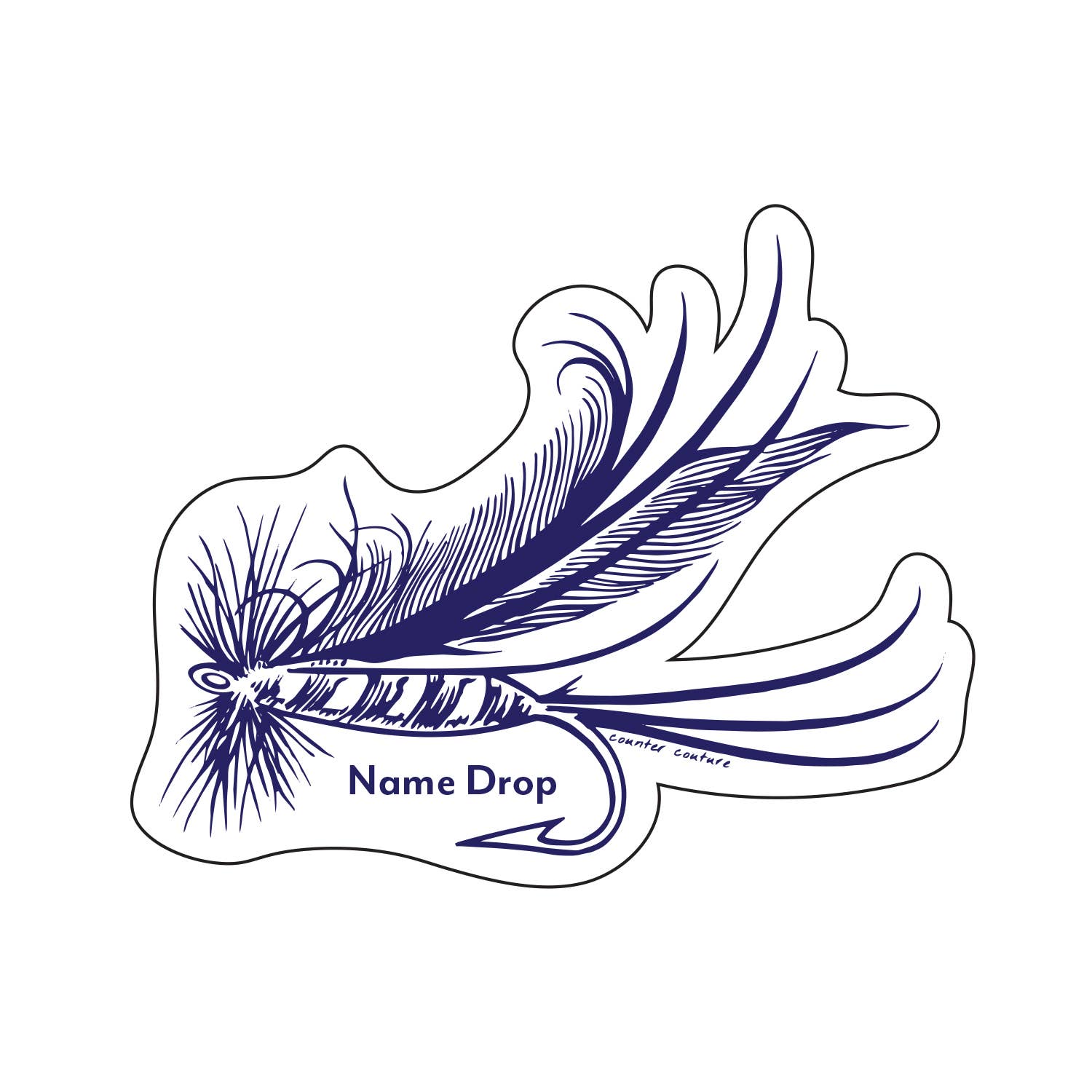 Counter Couture - Wholesale Sticker - Fishing Lure Stickers Name Drop | Customizable1