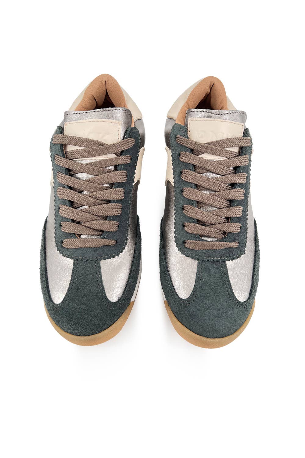 PMK SHOES - Wholesale Lifestyle Sneakers - Women's - Poema - Pewter - Handmade Cow Leather Sneakers13