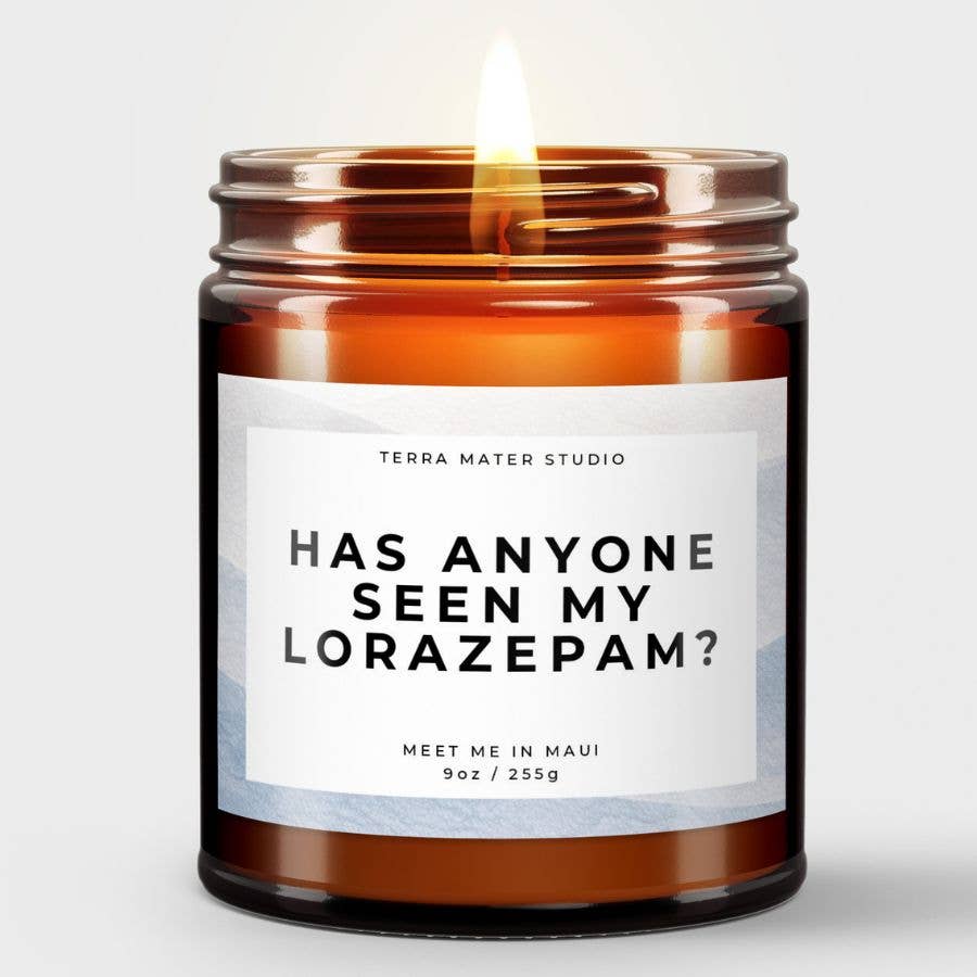 Terra Mater Studio LLC - Wholesale Jar/Filled Candle - Has Anyone Seen My Lorazepam? White Lotus Season 3 Inspired0