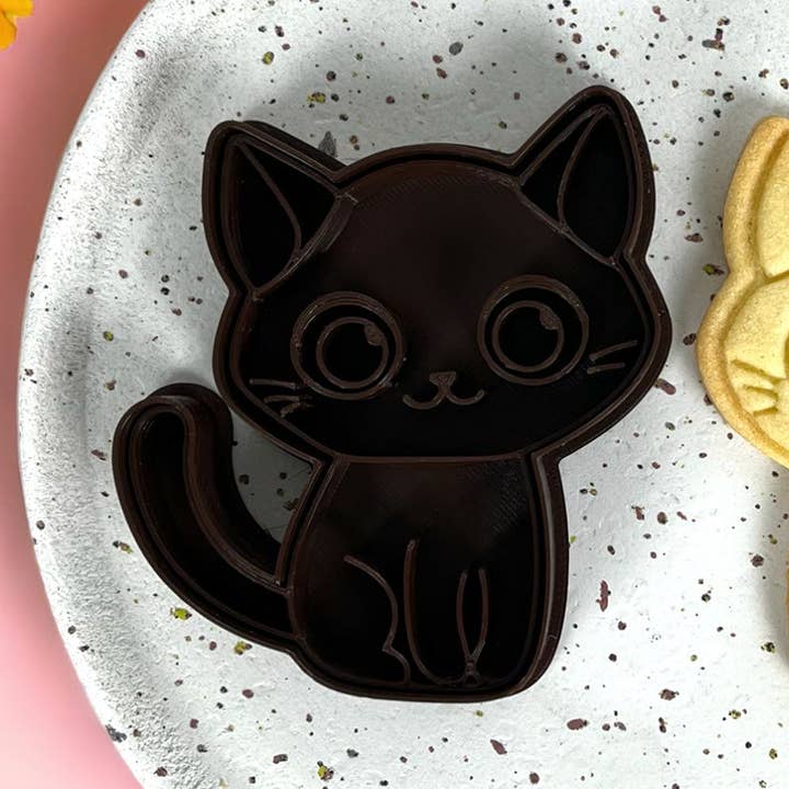 Cute kitten - cookie cutter for wholesale by Uniberry 3D