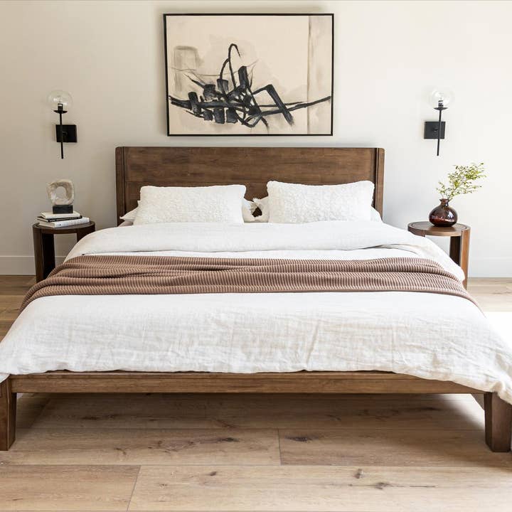 Style In Form - Wholesale Bed - Luna Wood Tool-Free Double Bed - Coffee5