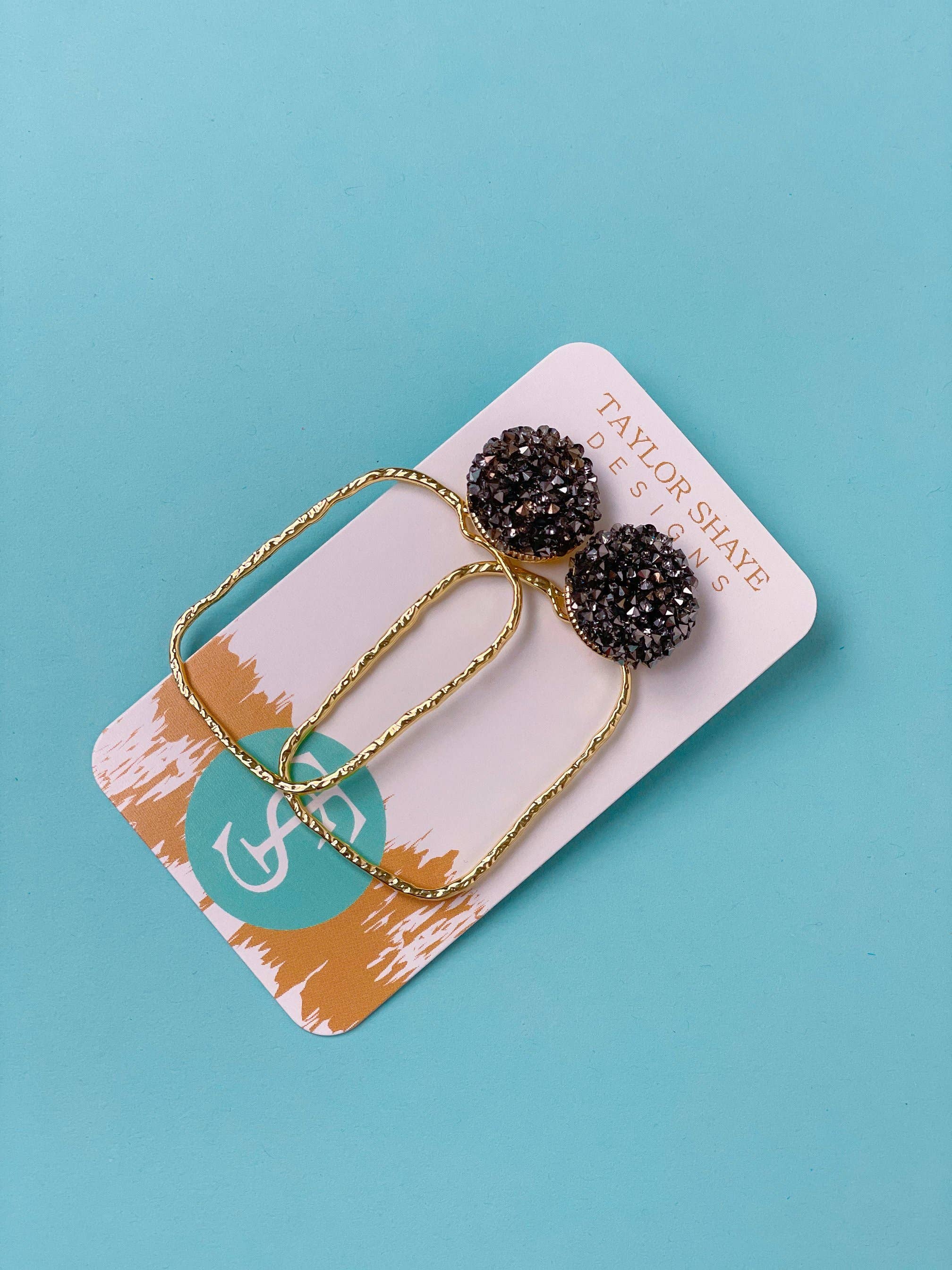 Taylor Shaye Designs - Venta al por mayor Pendientes colgantes - Aros superiores con purpurina3