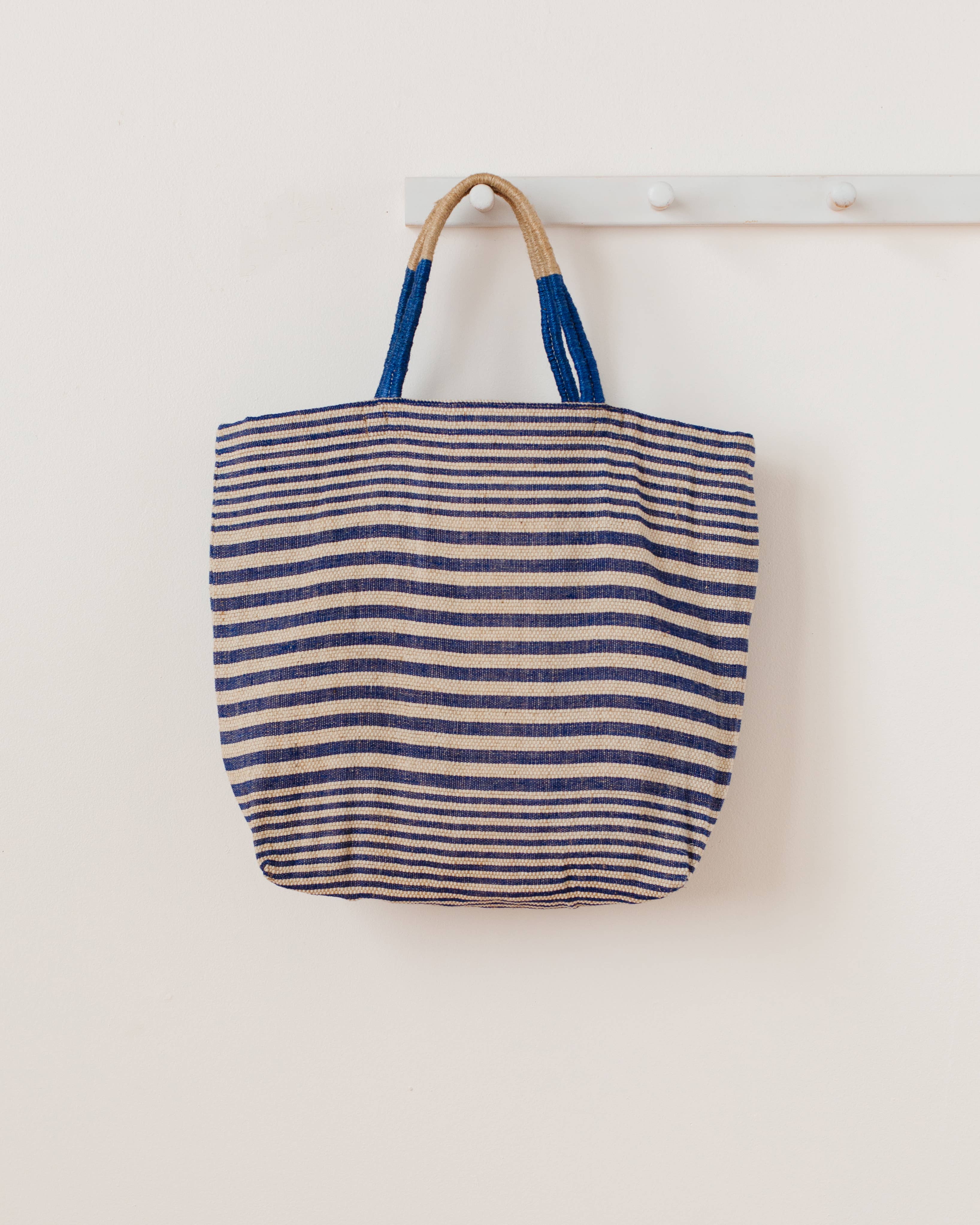 Will & Atlas - Venta al por mayor Bolsa de asa- Mujer - Bolsa de mano reutilizable, rayas índigo de Paloma1