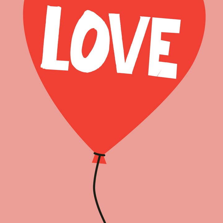 'Love Ballon' Giclée Print for wholesale by RUDE