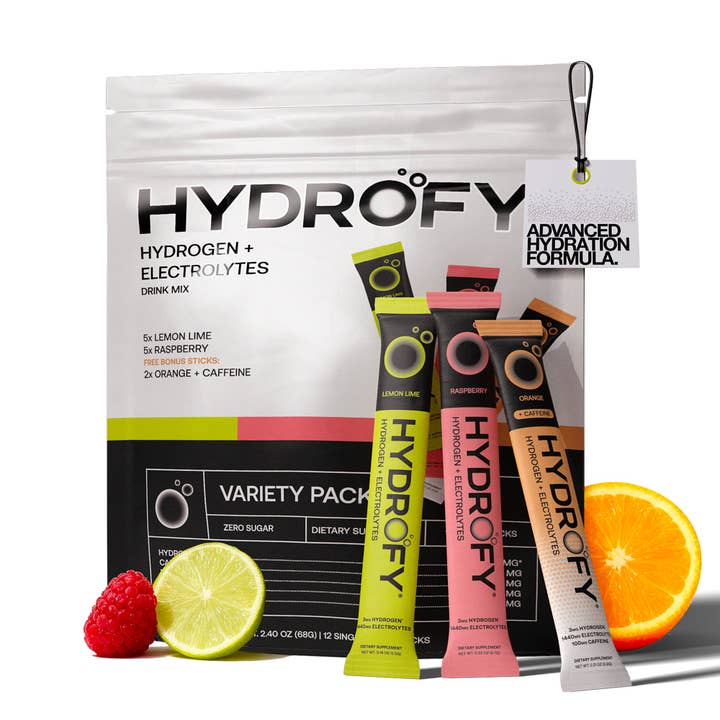Hydrogen Water Electrolyte Variety Pack 12ct for wholesale by Hydrofy
