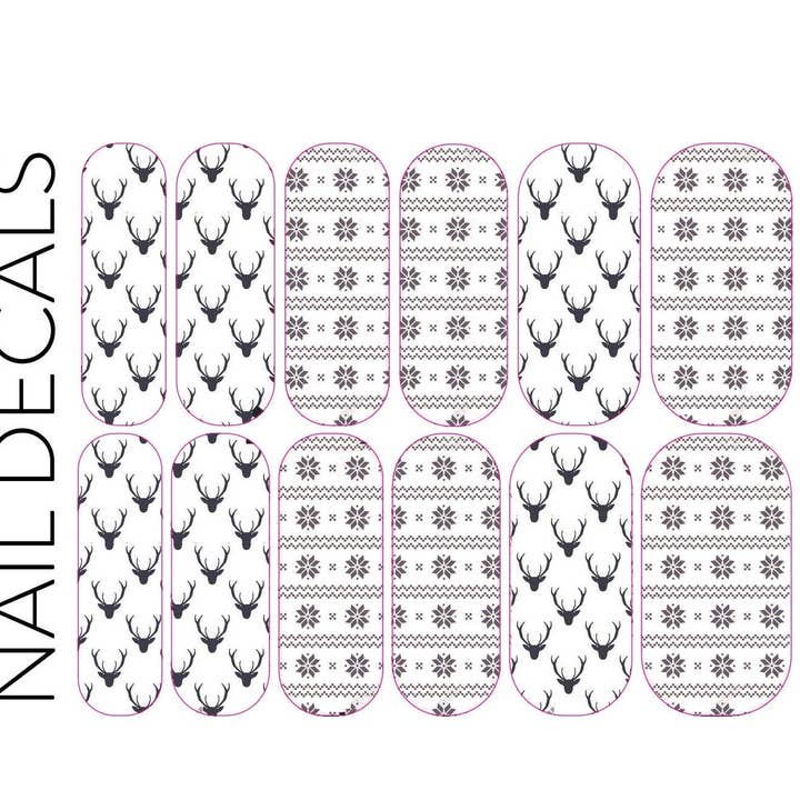 Stag Decals for wholesale by DIPPY COW NAILS