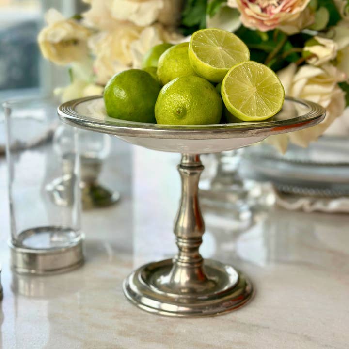 Arte Italica & Crown Linen Designs - Wholesale Cake Stand - Tuscan Pedestal Dish