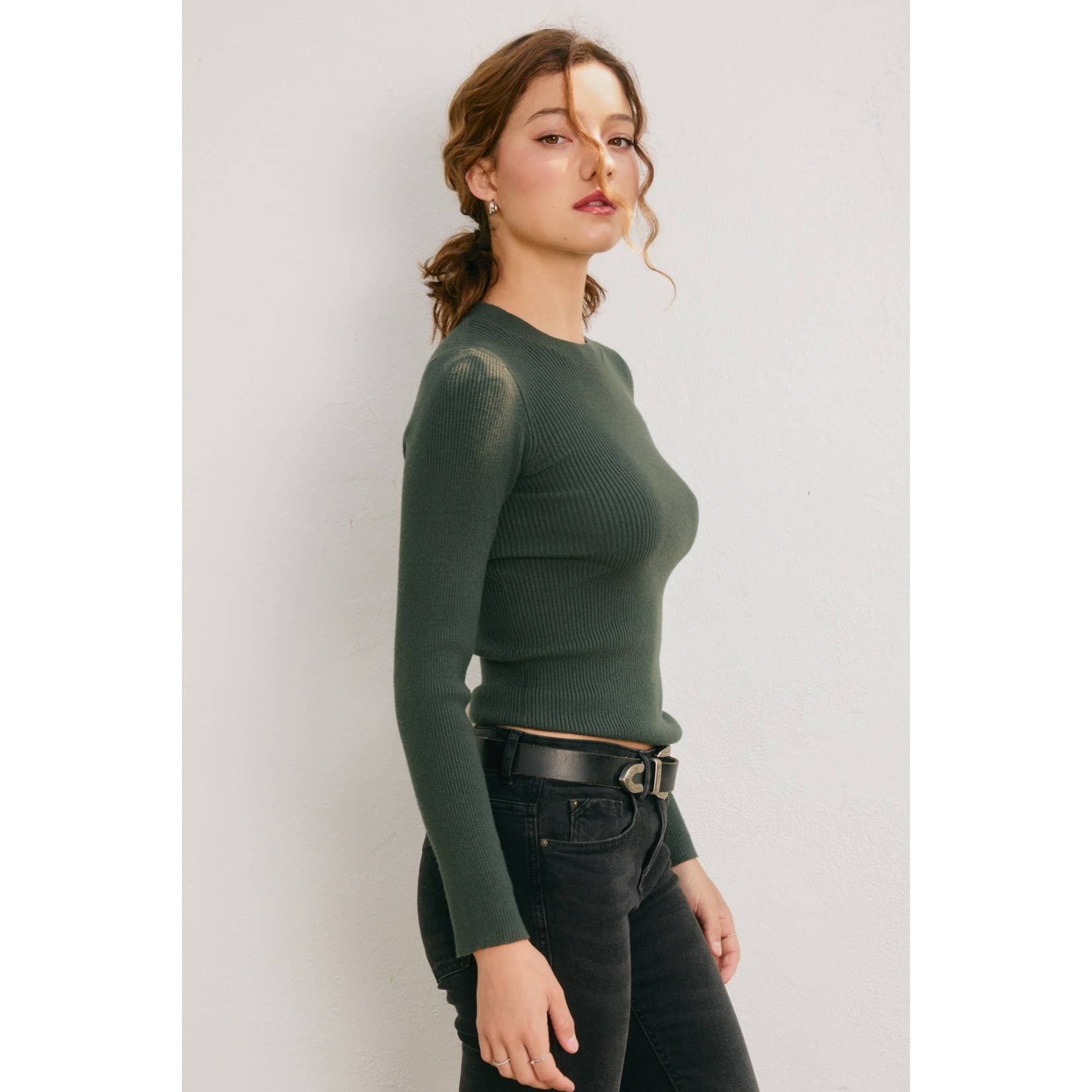 Dress Forum - Wholesale Knit Sweater - Women's - Anything Goes Crew Neck Light Sweater5