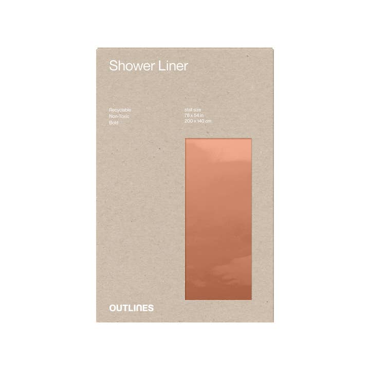 Outlines - Wholesale Shower Curtain - Recyclable Shower Liner5