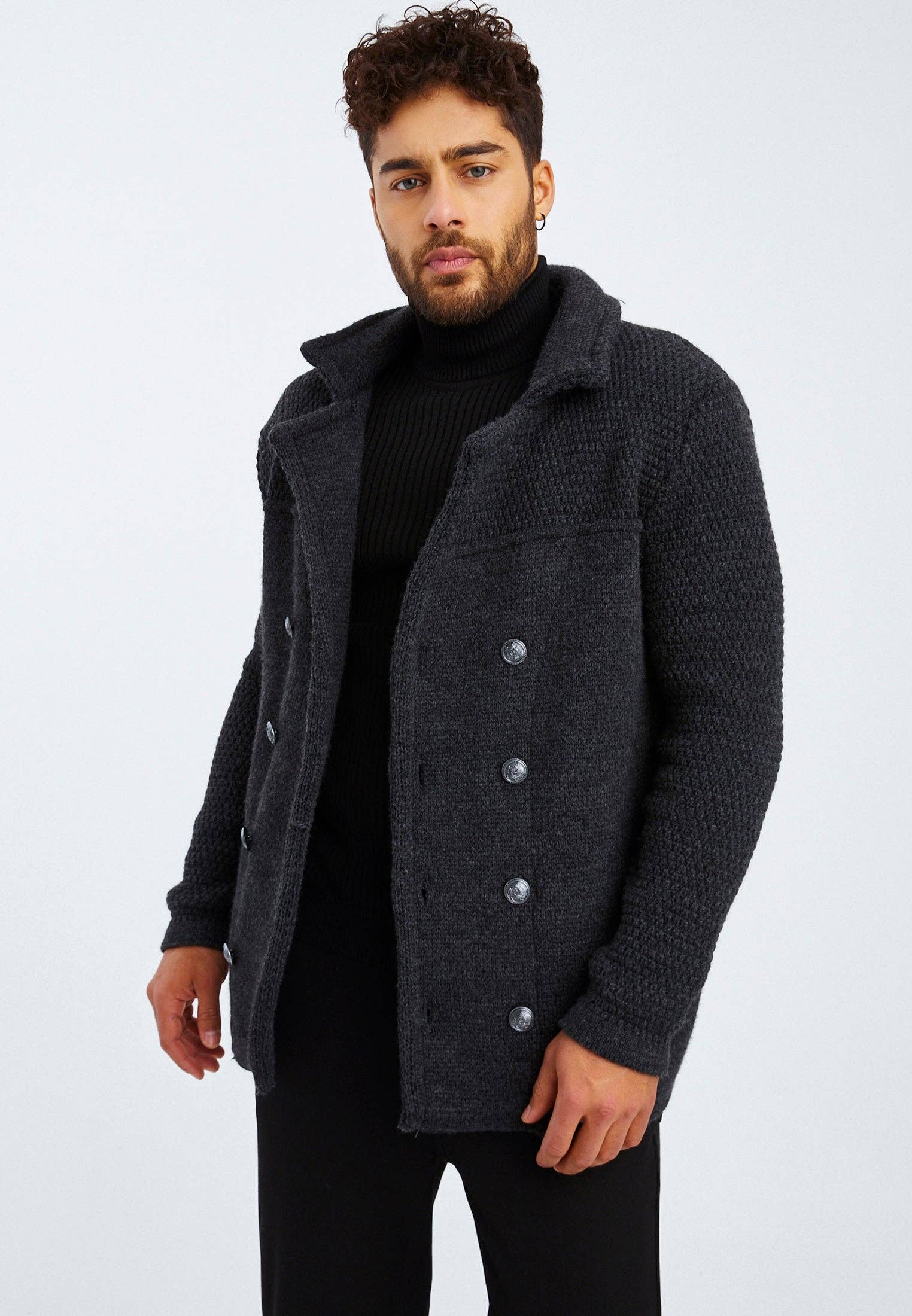 Leif Nelson GmbH - Wholesale Jacket - Men's - Men's Cardigan Shawl Collar LN-60000