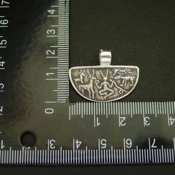Vis a Vis Jewelry - Wholesale Individual Charm/Pendant - Cernunnos Silver Pendant - Celtic God of Nature5