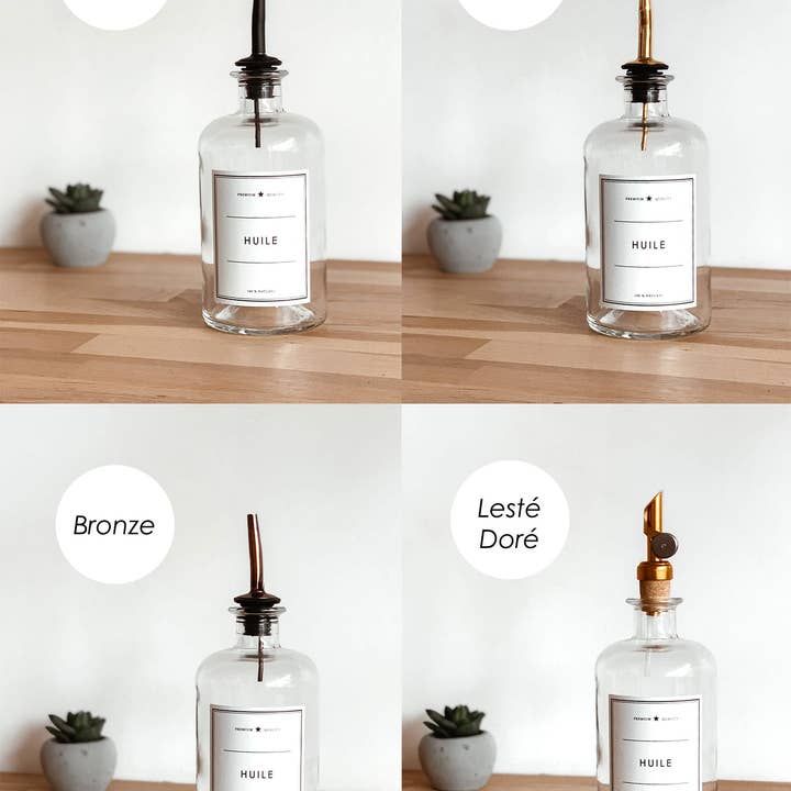 Les Flacons de l’Apothicaire – wholesale Oil/vinegar dispenser – Vinegar - clear bottle