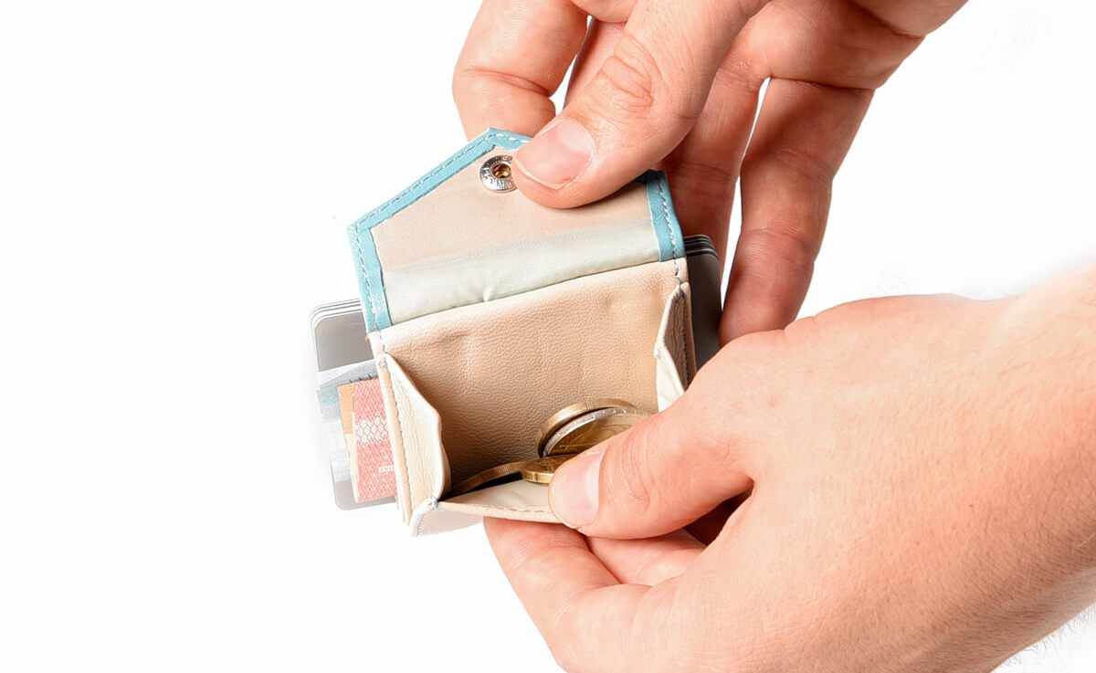 Space Products – Großhandel Brieftasche – Damen – Leder Mini Geldbörse mit Münzfach - duoton - Peak7