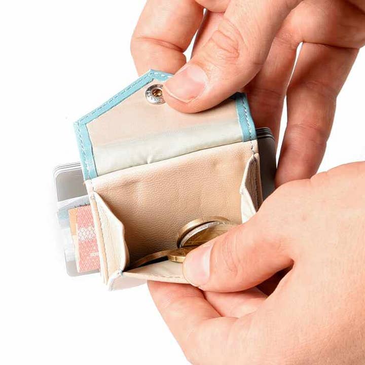 Space Products – Großhandel Brieftasche – Damen – Leder Mini Geldbörse mit Münzfach - duoton - Peak7