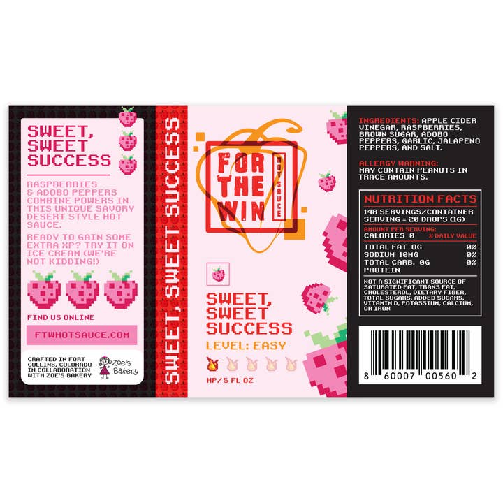 FTW Hot Sauce - Wholesale Hot Sauce - Sweet Success Raspberry Adobo Hot Sauce3