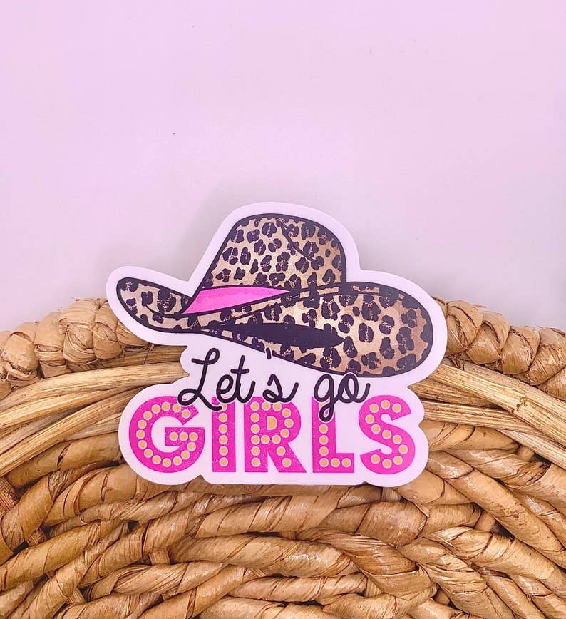 MarieDesignCo - Wholesale Sticker - Let's go meisjes sticker, Shania Twain sticker, western sticker3