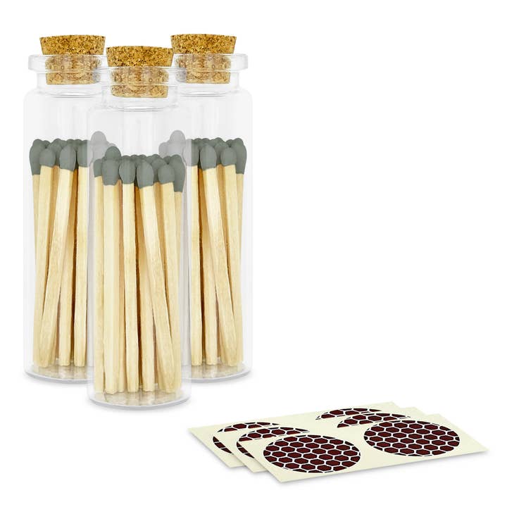 Thankful Greetings - Wholesale Matches - 2" Matches + Small Bottle - Color of Your Choice + Strikers19