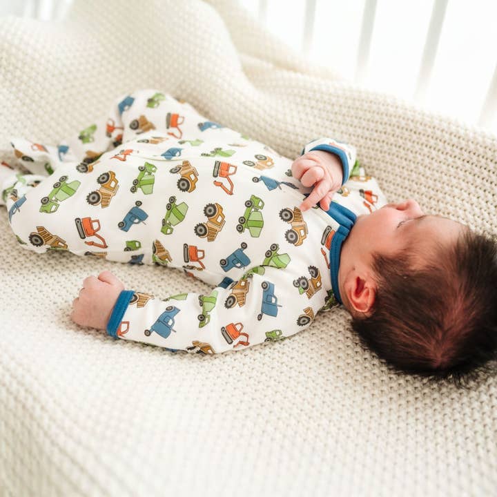 Work Zone Zip Footie for wholesale by Magnolia Baby