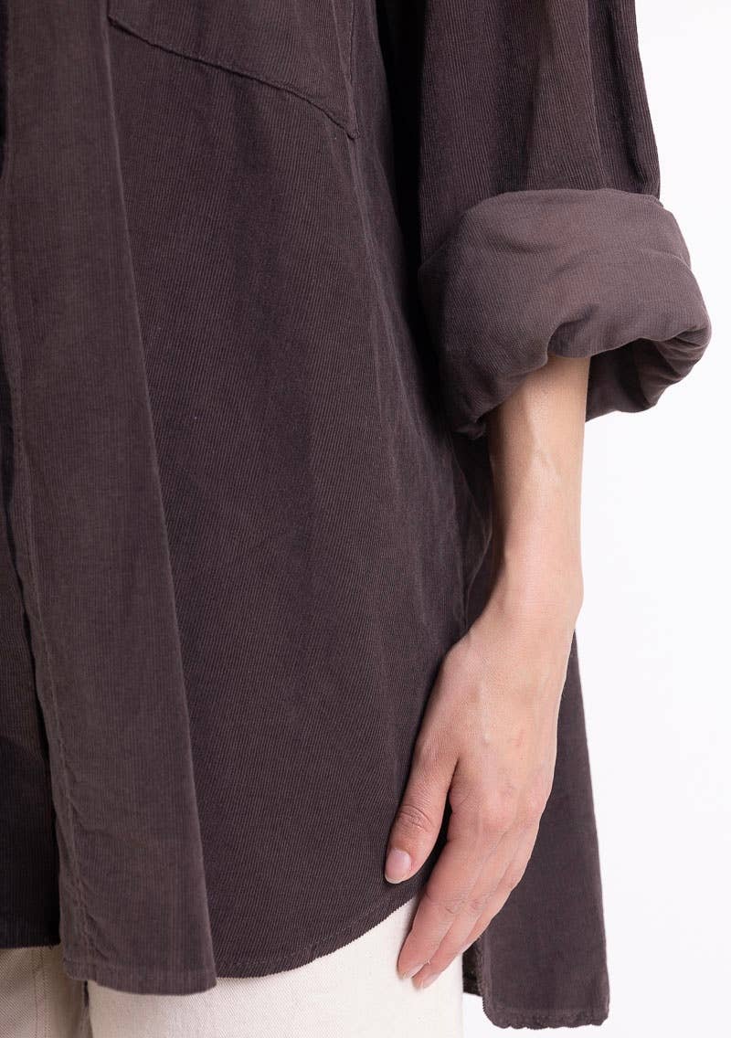 LINEN & COTTON HOUSE – Engroshandel Skjorte med buttondown – til kvinder – 4942 fløjlsbluse til efterår og vinter22