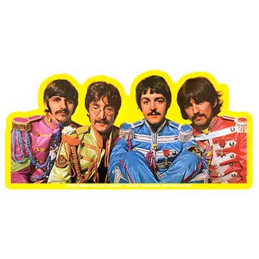 Gypsy Rose - Wholesale Sticker - The Beatles Sgt Pepper Lineup 5.75"x2.75" Sticker