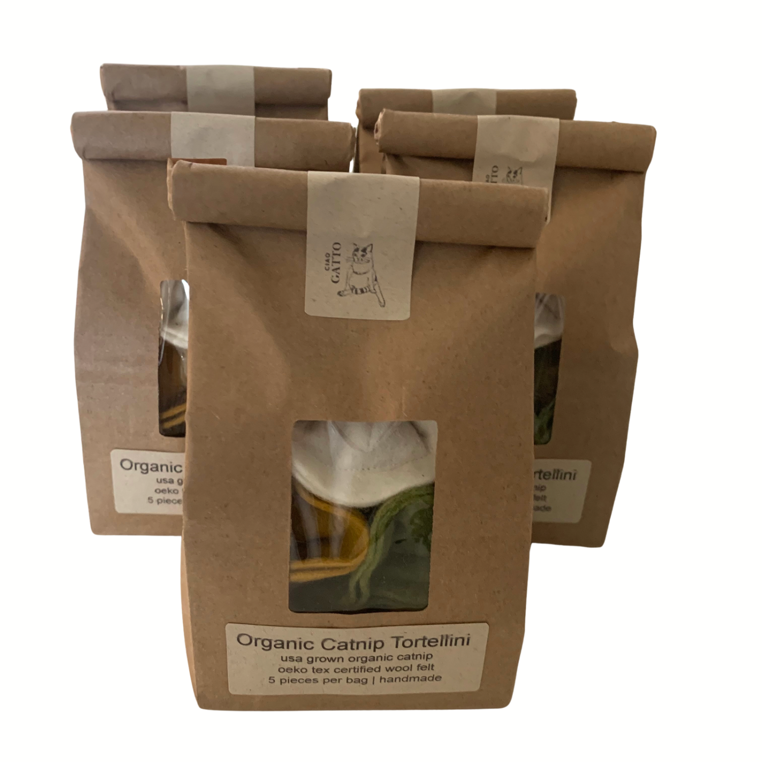 Ciao Gatto Cat Market - Wholesale Pet Toy - Cat - La Pasta Di Gatto Organic Catnip Tortellini 4