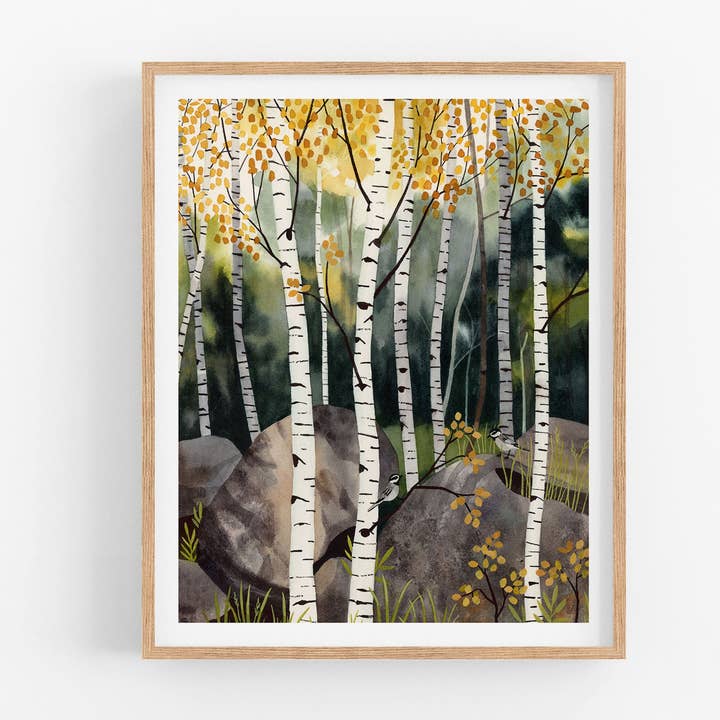 Stampa d'Arte Foresta Dorata per la vendita all'ingrosso da parte di May We Fly