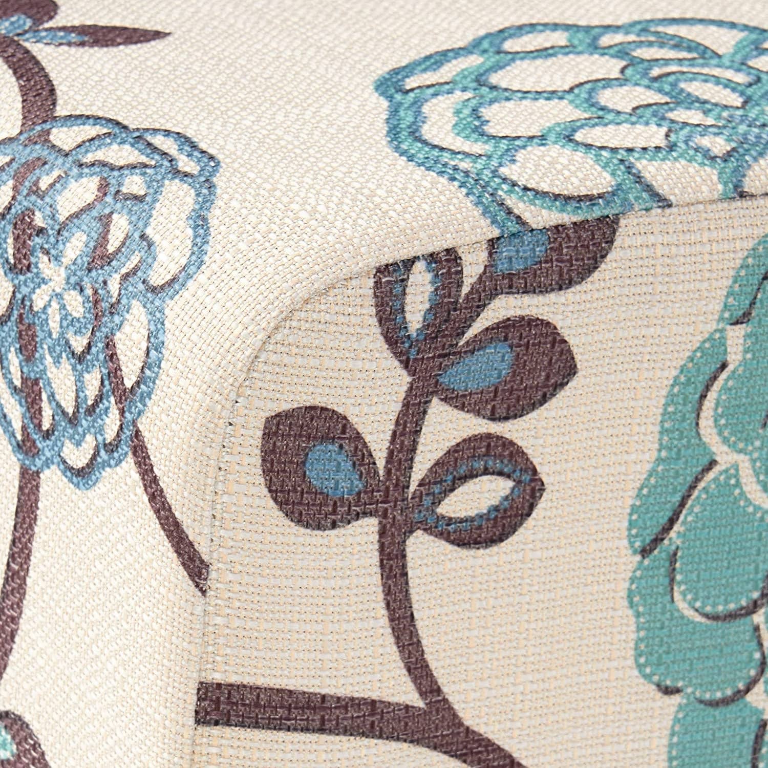 Set of 2 Pertica Fabric Dining Chairs, White and Blue Floral for wholesale on Faire3