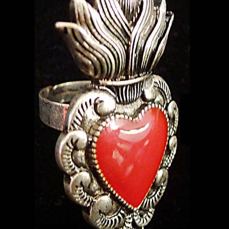 Xochico - Wholesale Cocktail/Statement Ring - Sacred Heart style Ring
