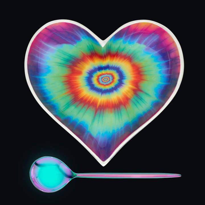 Inspired Generations - Wholesale Serve Bowl - Medium Groovy Heart with Groovy Spoon