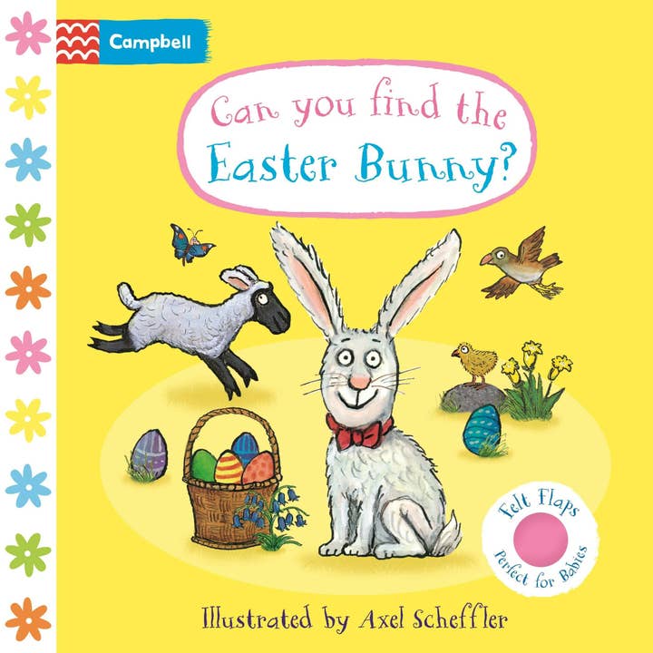 Macmillan Publishers - Wholesale Baby & Toddler Book (0-2) - Can You Find The Easter Bunny? Felt Flaps Book