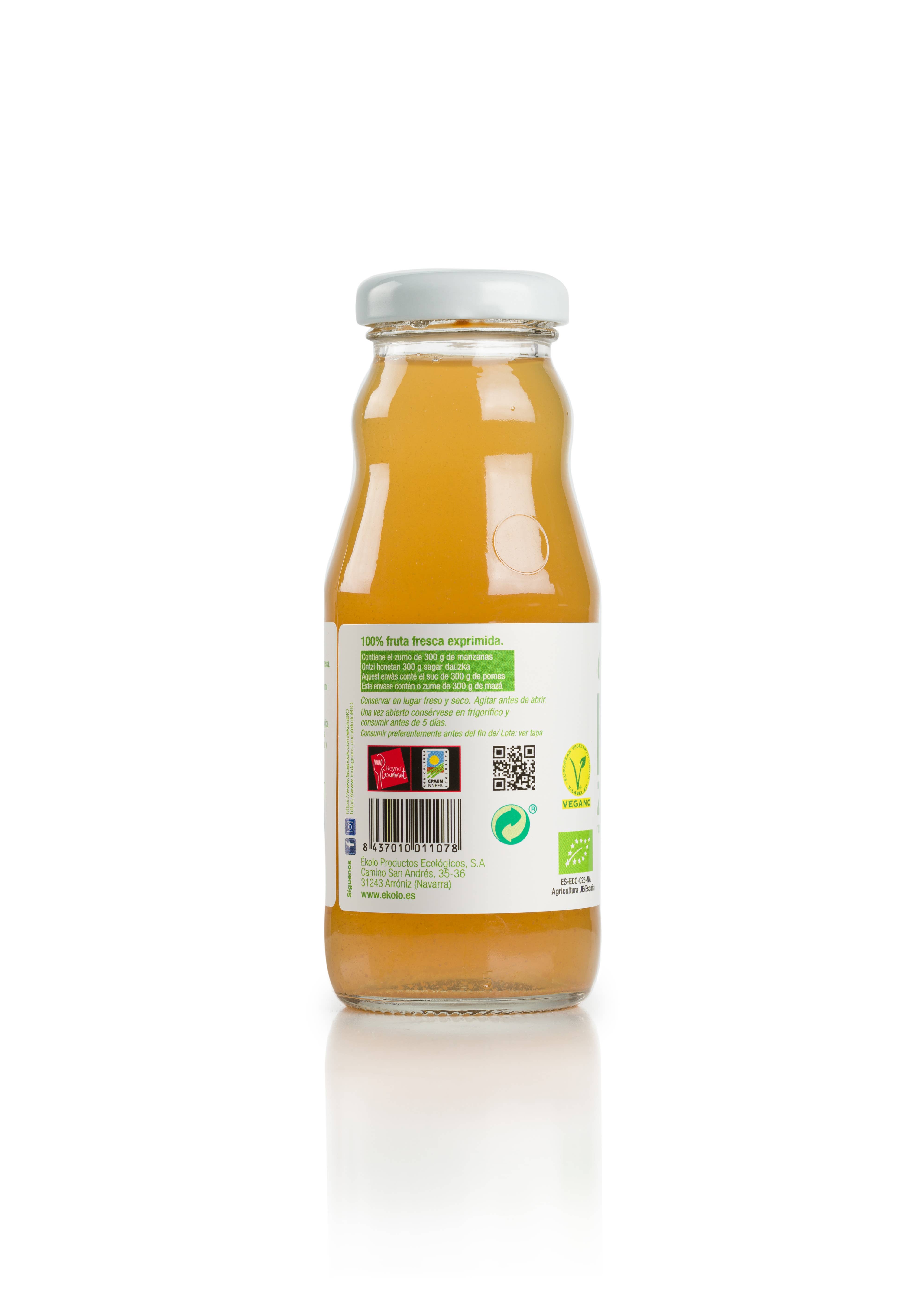 ekolo - Wholesale Fruit Juice - Organic Apple Juice, 100% squeezed, 12 units x 200ml2