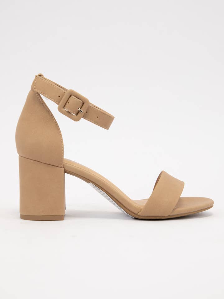 CCOCCI - Wholesale Low Heels - Women's - CAKE CHUNKY MID HEEL ANKLE STRAP SANDALS10