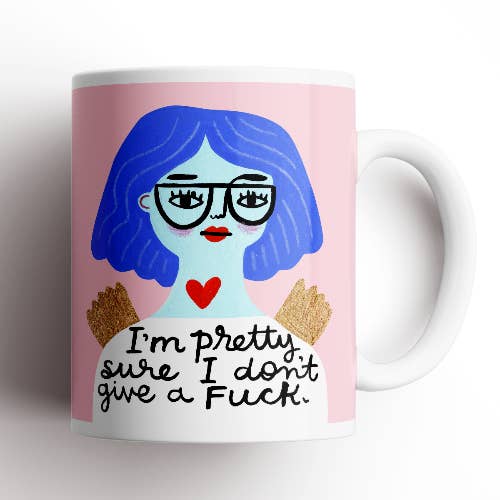 Disrupted Industries - Wholesale Coffee mug - I'm Pretty Sure I Don't Give a Fuck Grumpy Angel Mug1