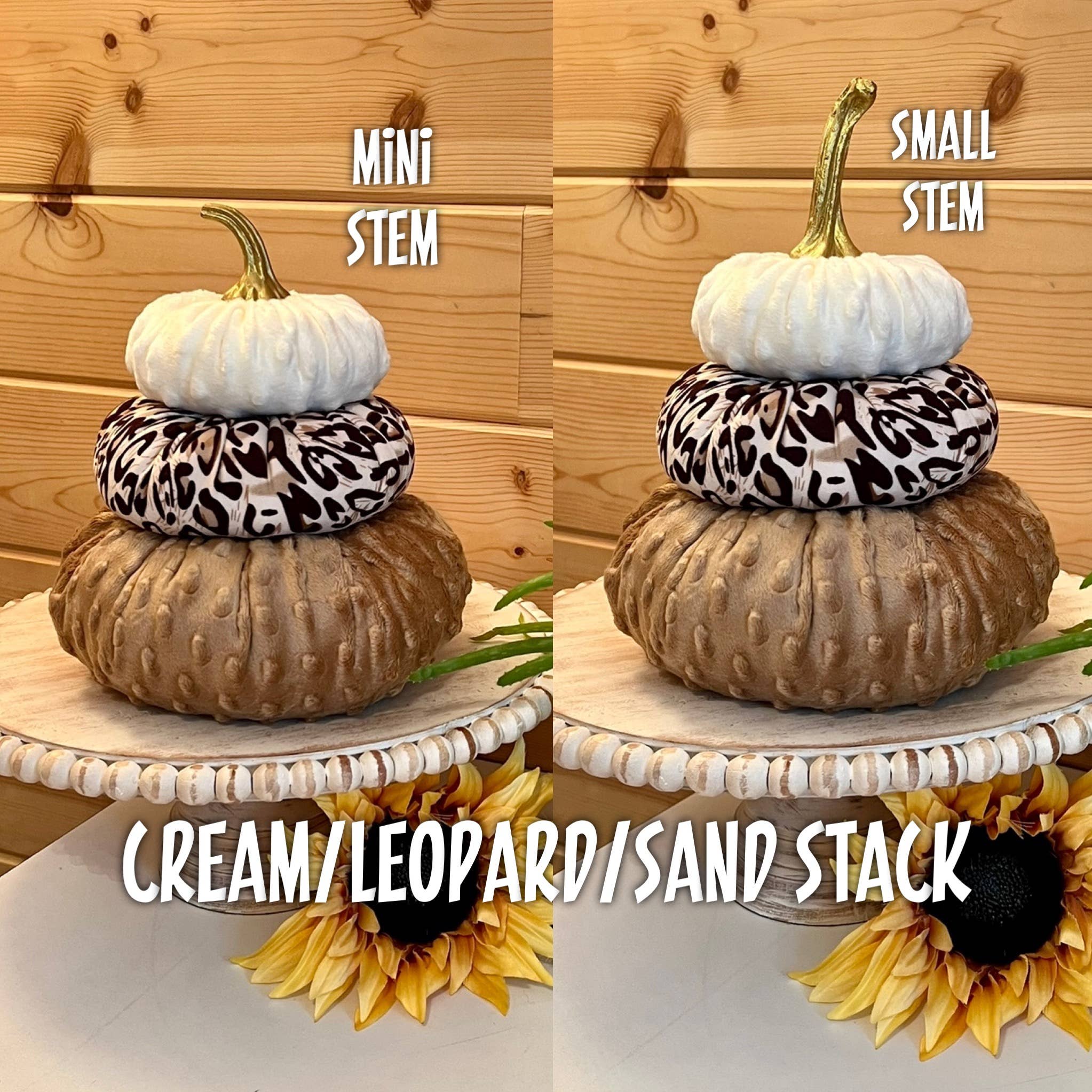 Leanne Bruce Co. - Wholesale Decorative Tabletop Object - Fabric Pumpkin Tiered Stacks Colorful Statement Centerpiece6