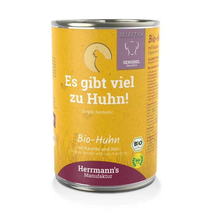 Finest Petfoods - Wholesale Pet Food - Dog - Herrmanns BIO SENSITIVE Chicken 400 gr.0