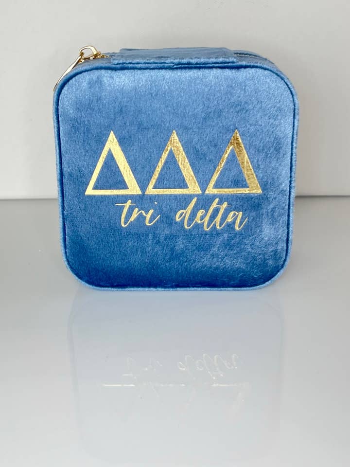 Greek Sorority Travel Jewelry Box for wholesale by Zoey Claire