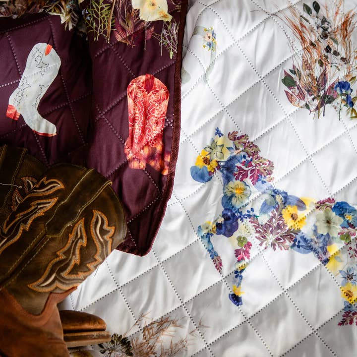 Oxeye Floral Co. - Wholesale Picnic Blanket - Wild Horses Voyager Blanket3