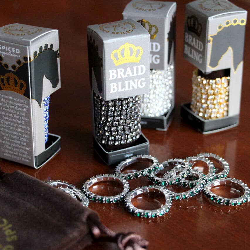 Spiced Equestrian - Wholesale Horseback Riding Gear - Rhinestone Braid Bling5