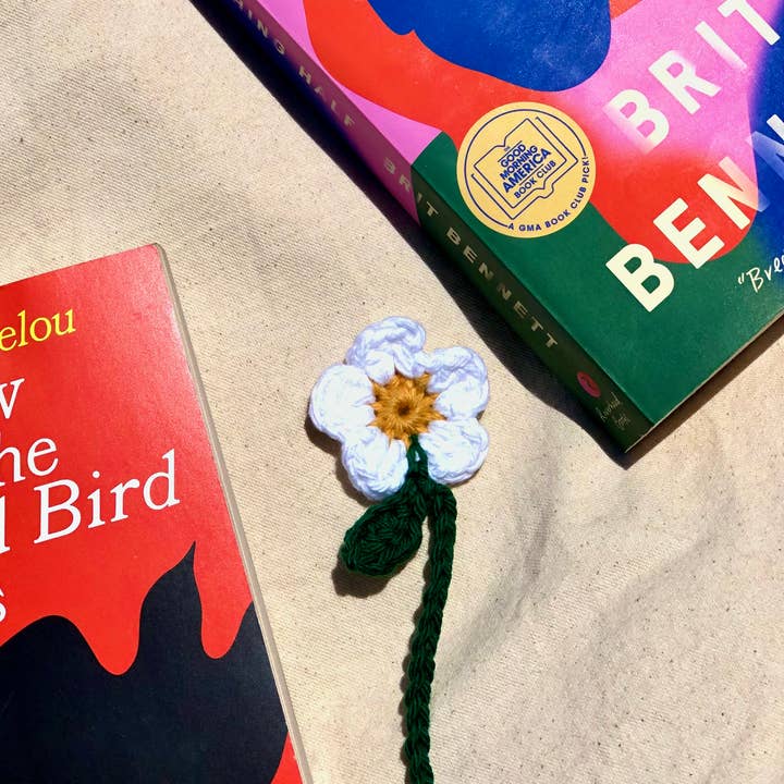 The Savage Hand - Venta al por mayor Marcapáginas - Marcapáginas de crochet con flor