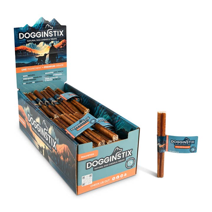 Dogginstix - Wholesale Pet Treats - Dog - 6" Standard Bully Sticks