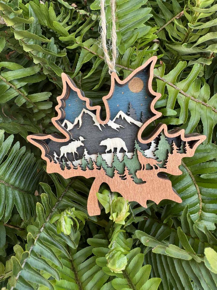 Escena de Montaña de Hoja de Arce para venta al por mayor de The Wilusz Way