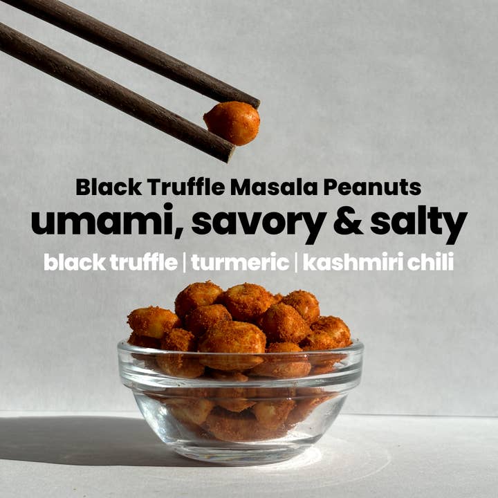 Confusion Snacks - Wholesale Nuts - Black Truffle Masala Dry Roasted Peanuts