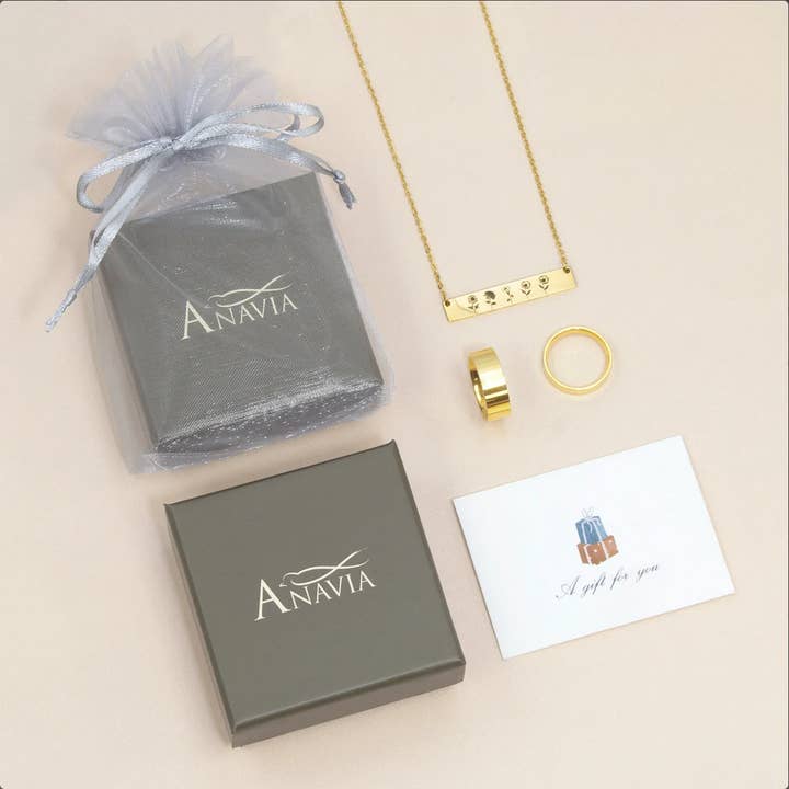 Anavia - Wholesale Pendant/Charm Necklace - Custom Engrave Name Bar Necklace - Personalized Jewelry Gift5