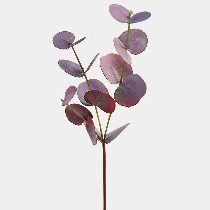 Prestige Botanicals - Wholesale Artificial flowers - Burgundy Artificial Eucalyptus 18”0