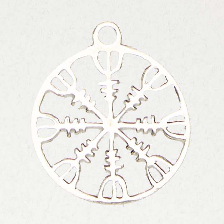 Norse Pewter Pendant Necklace - Helm of Awe for wholesale by Nirvana LLC